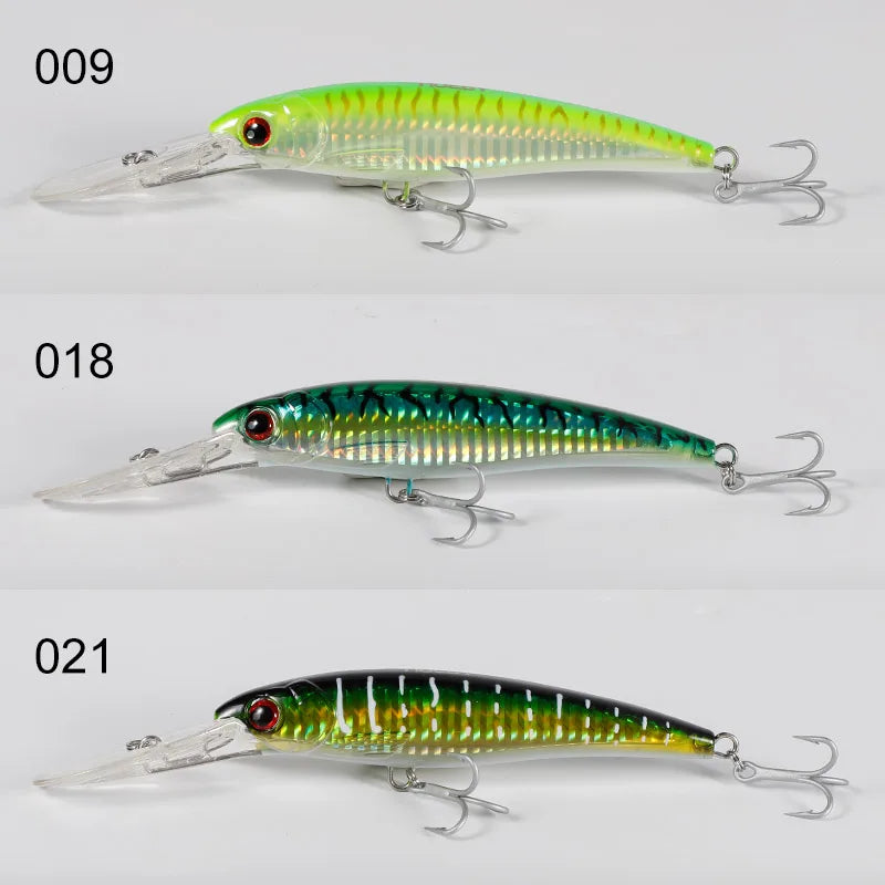 Performance Series - Trolling Minnow Lure Floating & Sinking Version 3 PIECE BUNDLE - THEREELDEAL