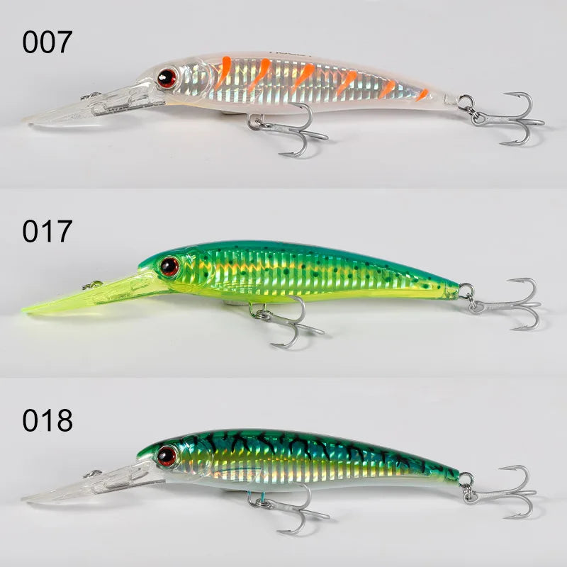 Performance Series - Trolling Minnow Lure Floating & Sinking Version 3 PIECE BUNDLE - THEREELDEAL