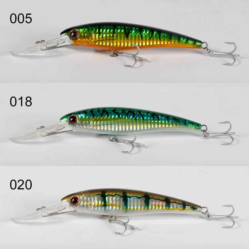 Performance Series - Trolling Minnow Lure Floating & Sinking Version 3 PIECE BUNDLE - THEREELDEAL