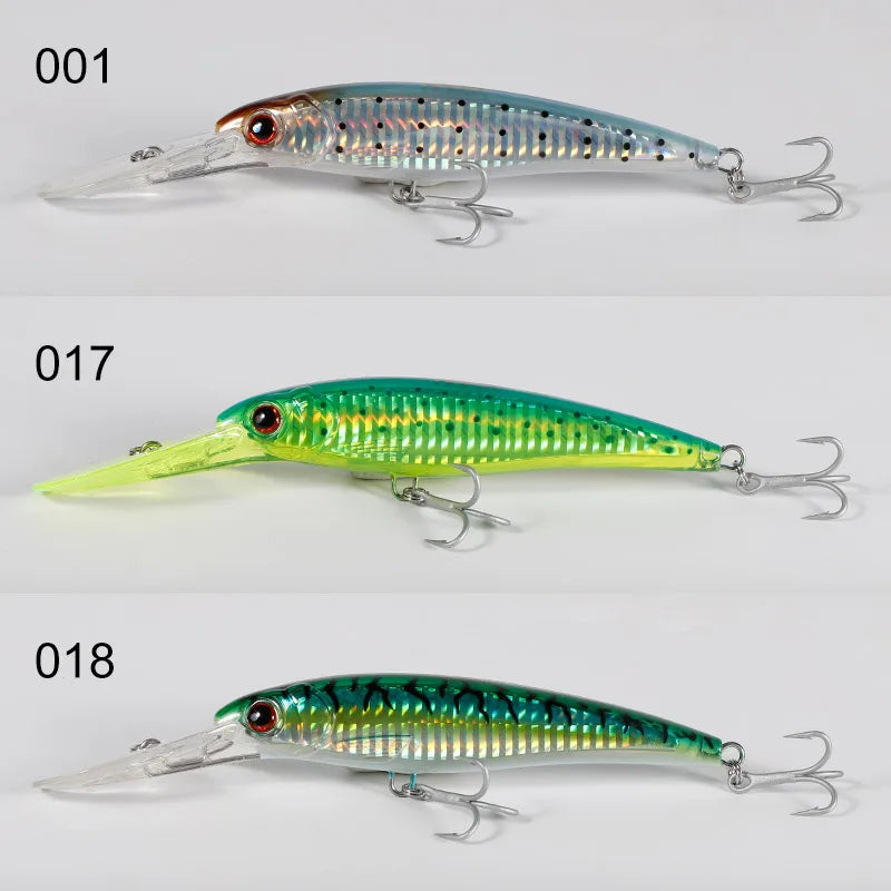 Performance Series - Trolling Minnow Lure Floating & Sinking Version 3 PIECE BUNDLE - THEREELDEAL