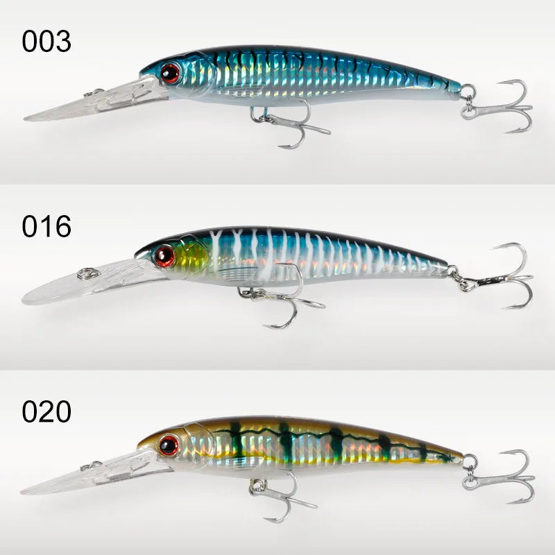 Performance Series - Trolling Minnow Lure Floating & Sinking Version 3 PIECE BUNDLE - THEREELDEAL
