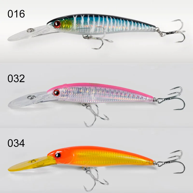 Performance Series - Trolling Minnow Lure Floating & Sinking Version 3 PIECE BUNDLE - THEREELDEAL