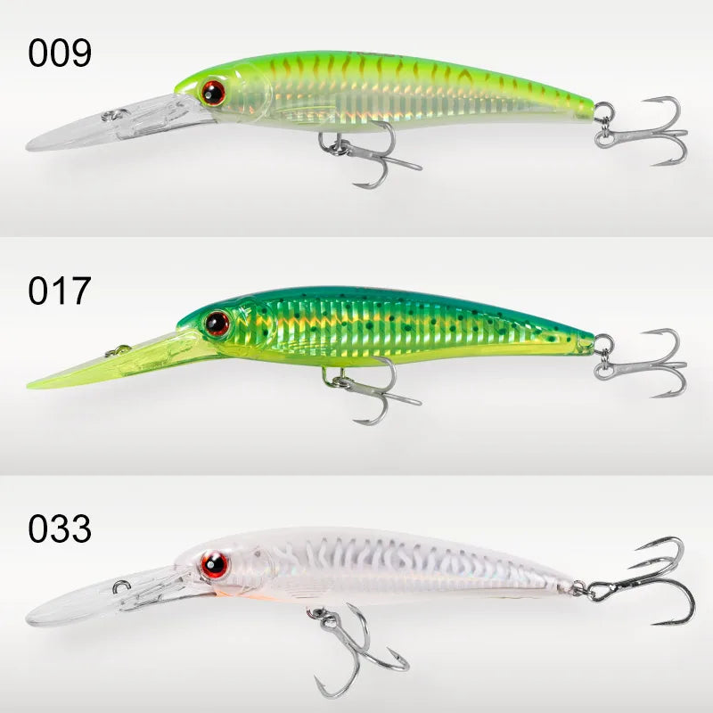 Performance Series - Trolling Minnow Lure Floating & Sinking Version 3 PIECE BUNDLE - THEREELDEAL