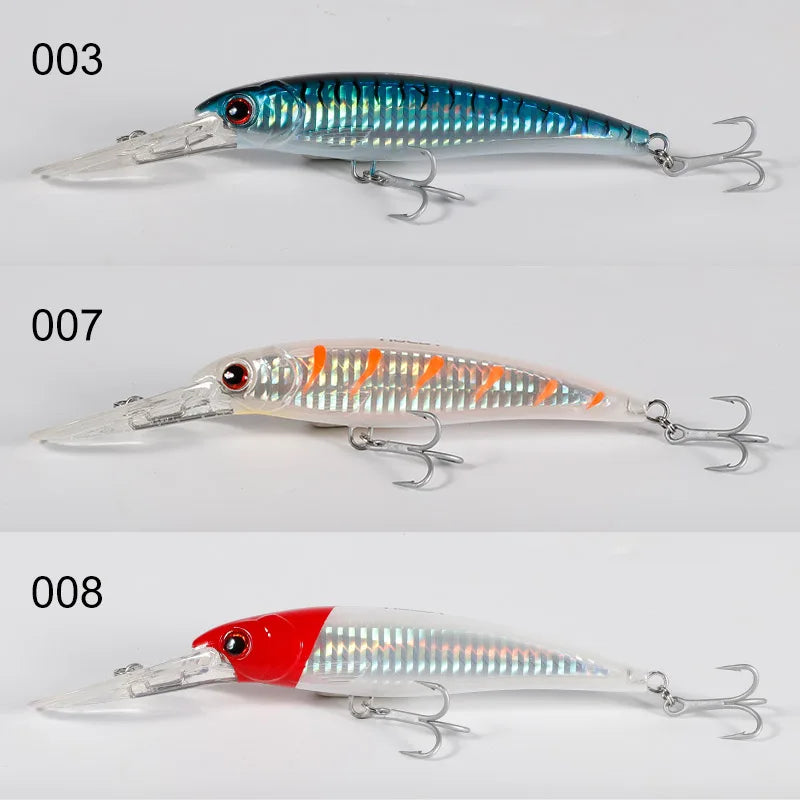 Performance Series - Trolling Minnow Lure Floating & Sinking Version 3 PIECE BUNDLE - THEREELDEAL