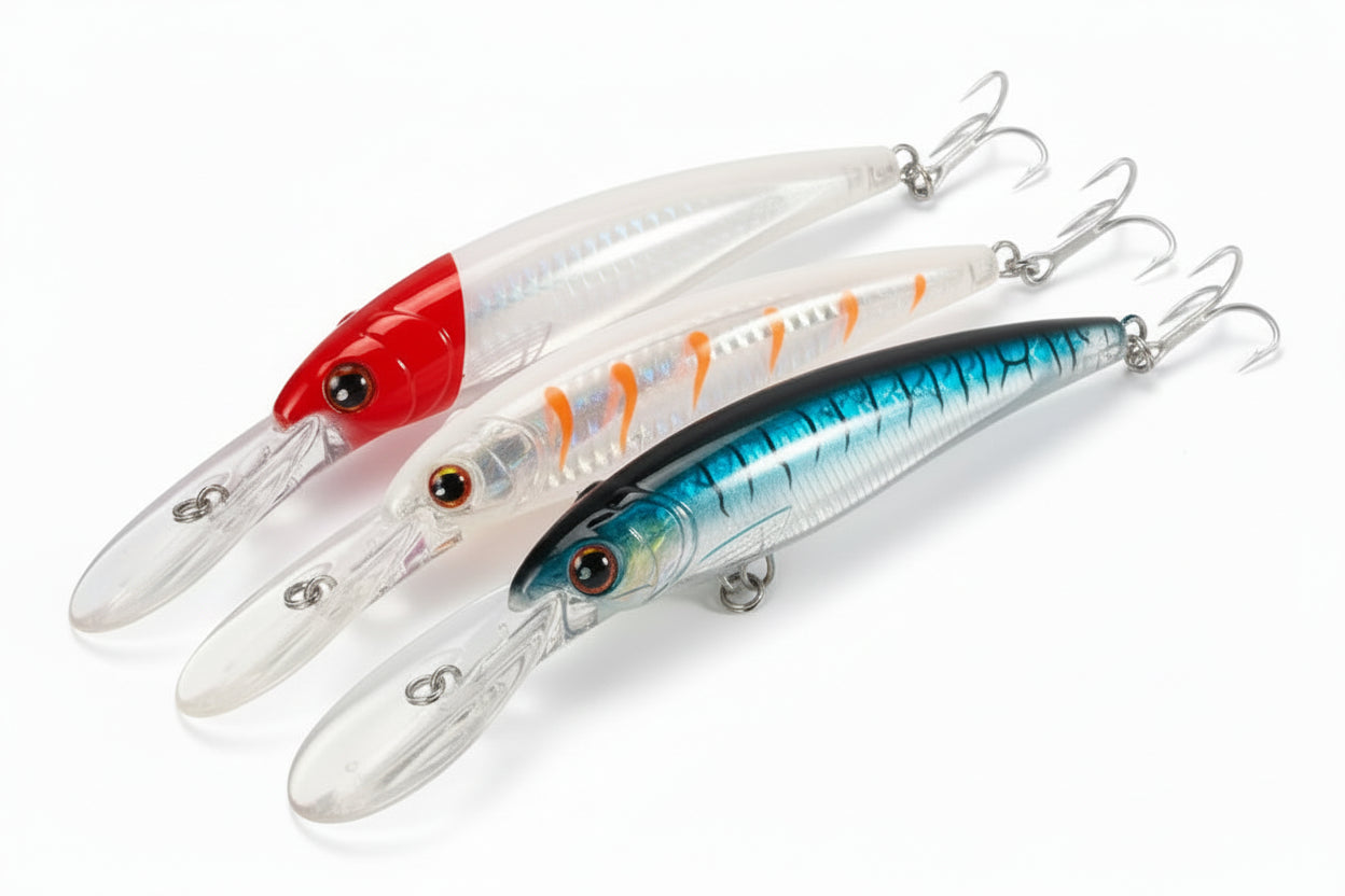 Performance Series - Trolling Minnow Lure Floating & Sinking Version 3 PIECE BUNDLE - THEREELDEAL