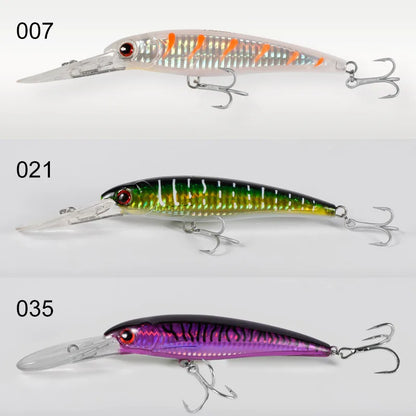 Performance Series - Trolling Minnow Lure Floating & Sinking Version 3 PIECE BUNDLE - THEREELDEAL