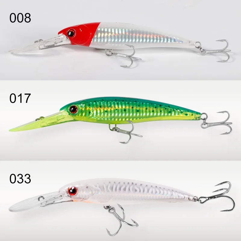Performance Series - Trolling Minnow Lure Floating & Sinking Version 3 PIECE BUNDLE - THEREELDEAL