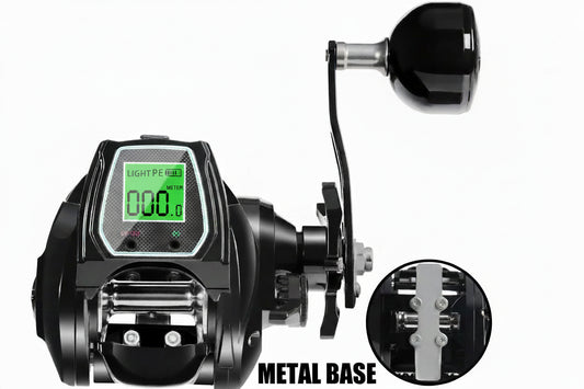 Performance Series - Electronic Fishing Reel W/ Trolling Metal Base - THEREELDEAL