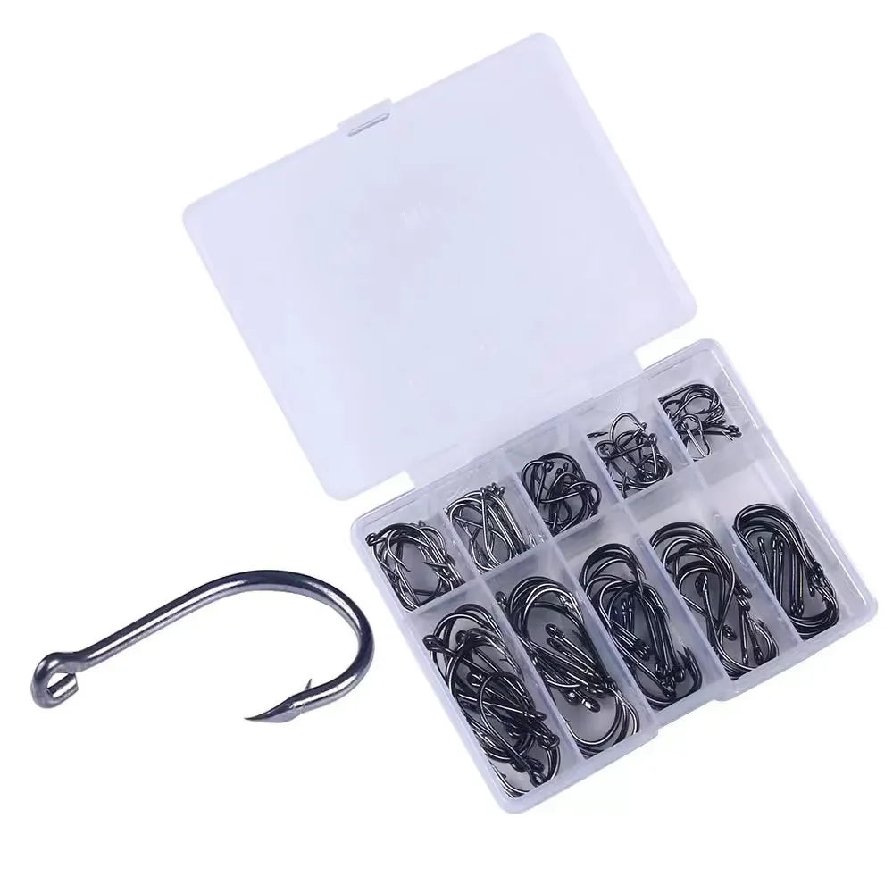 Performance Series - 100 PCs Barbed Fishing Hooks - THEREELDEAL